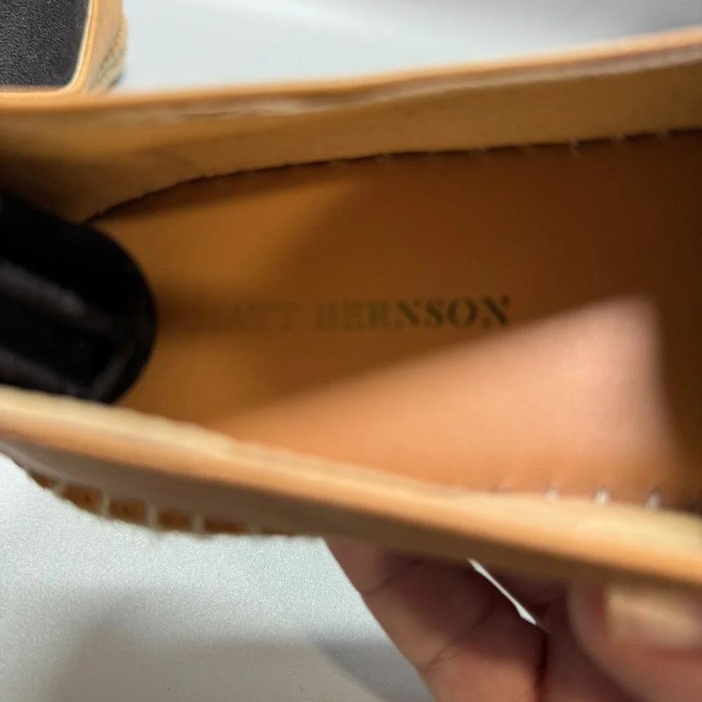 MATT BERNSON Made in SPAIN Leather  ESPADRILLES Retail $170 Sz‎ 8